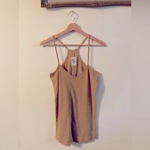 Vintage PGD by Plenty Women’s Tan Ribbed Tank Top Size Small